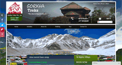Desktop Screenshot of gorkhatrek.com